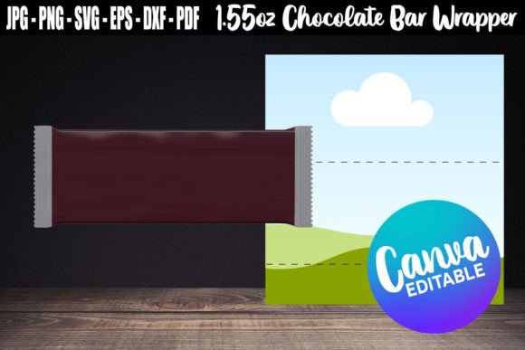 1.55oz Chocolate Bar Wrapper Canva