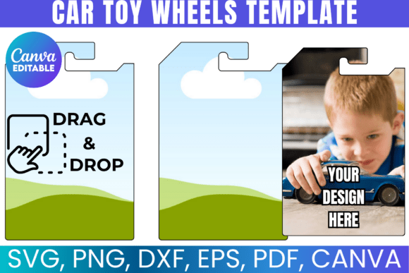 Car Toy Wheels Canva Template: Graphics for Real Crafting