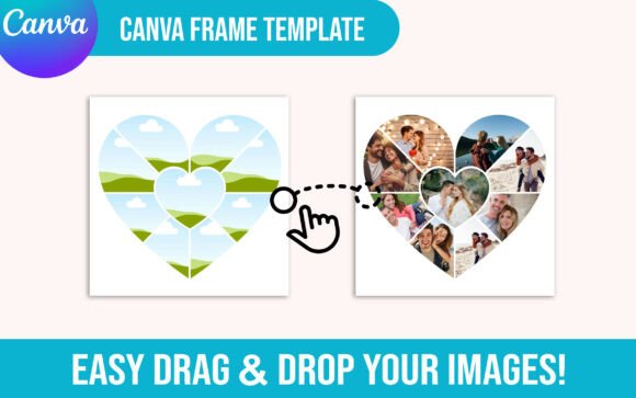 Editable Valentine’s Day Canva Frame Graphics