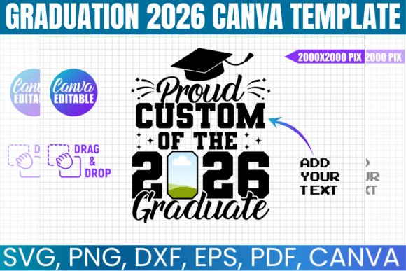 Graduation 2026 Canva Editable Template: Graphics That Land