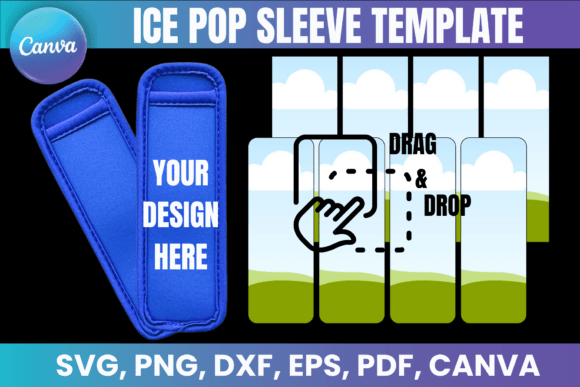 Ice Pop Sleeve Canva Template: Graphics for Real Crafting