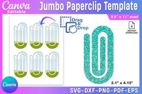 Jumbo Paperclip Canva Template: Graphics That Stick