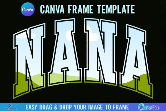 Nana Varsity Canva Template Frame: Graphics for Bold Brand Moments