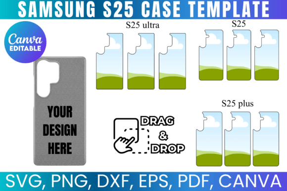 S25 Case Canva Template Bundle: Graphics for Modern Canva Design