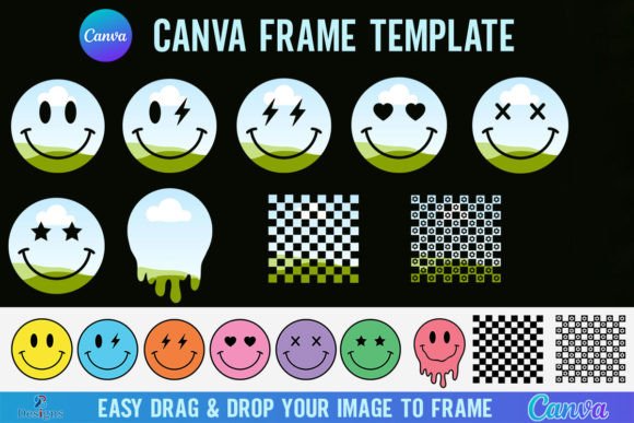 Smiley Face Smile Canva Frame Template: Graphics for Warm, Local Branding
