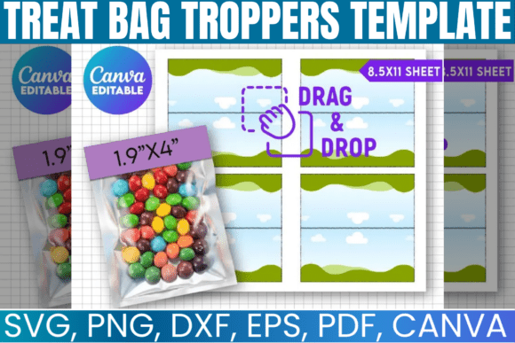 Treat Bag Troppers Canva Template