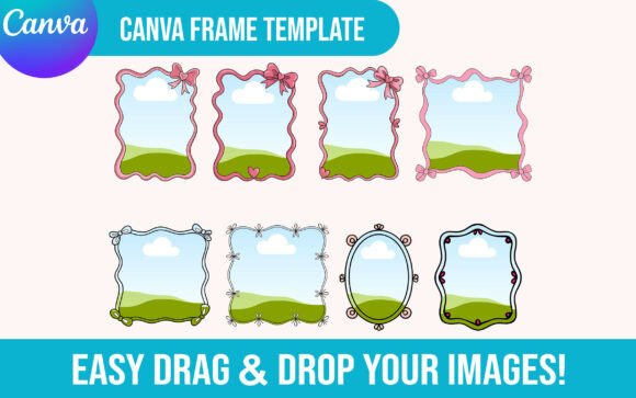 Whimsical Border Canva Frame Template: Graphics for Playful Branding